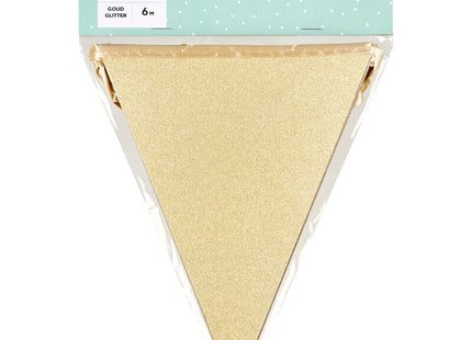 Glitzerflaggenlinie Gold 6mtr