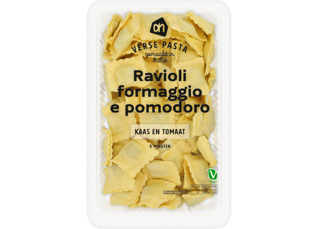 Verse ravioli formaggio e pomodoro