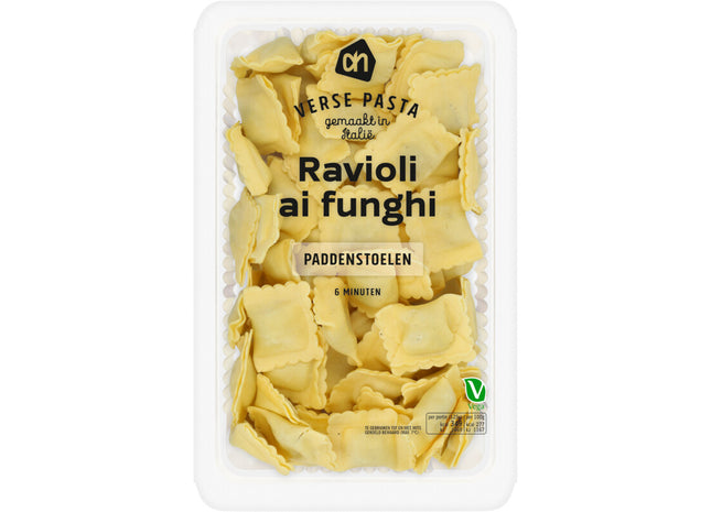 Verse ravioli ai funghi