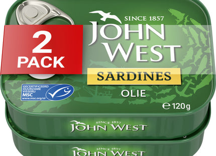 John West Sardines oil 2-pack
