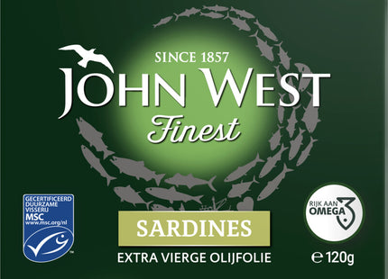 John West Sardines extra vierge olijfolie