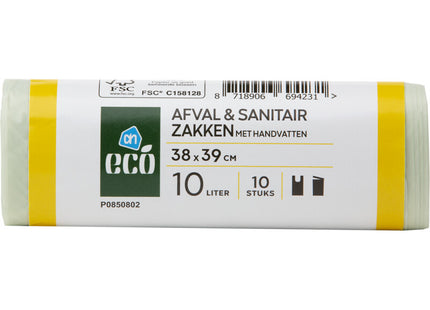 Eco Afval en sanitairzakken 10 liter