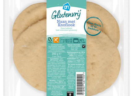 Gluten free garlic naan