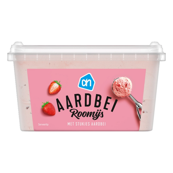 Cream ice strawberry