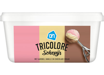 Scoop ice cream tricolore