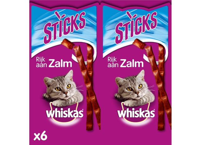 Whiskas Sticks zalm 6 pak