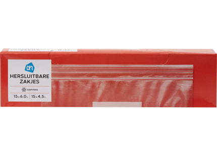 Hersluitbare zakjes 4,5 en 6 liter