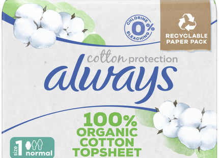Always Damenbinde Bio-Baumwolle Normal Plus