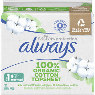 Always Damenbinde Bio-Baumwolle Normal Plus