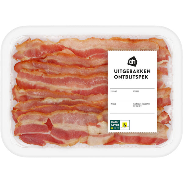 Crispy fried breakfast bacon