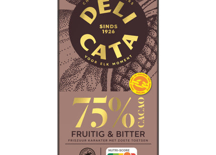 Delicata Bar pure 75% cocoa
