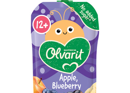 Olvarit Squeeze Obst Apfel Blaubeere 12 Monate+