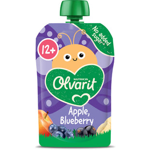 Olvarit Squeeze Obst Apfel Blaubeere 12 Monate+
