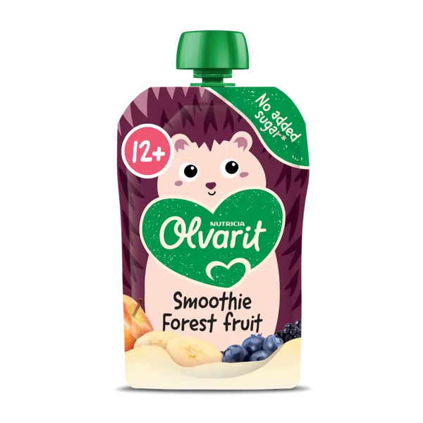 Olvarit Knijpfruit smoothie bosvruchten 12m+