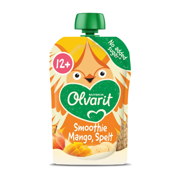 Olvarit Squeeze Fruit Smoothie Mango Spelt 12m+