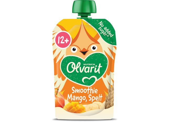 Olvarit Knijpfruit smoothie mango spelt 12m+