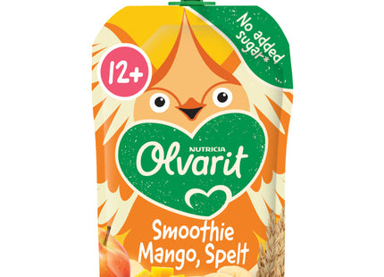 Olvarit Knijpfruit smoothie mango spelt 12m+