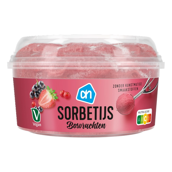 Forest fruit sorbet