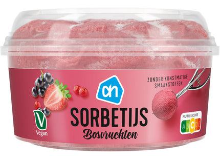 Sorbet-Eis Waldfrüchte