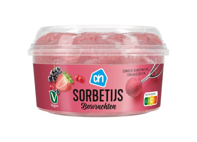 Sorbetijs bosvruchten