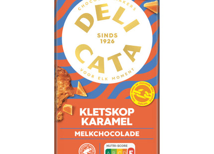 Delicata Reep melkchocolade kletskop karamel