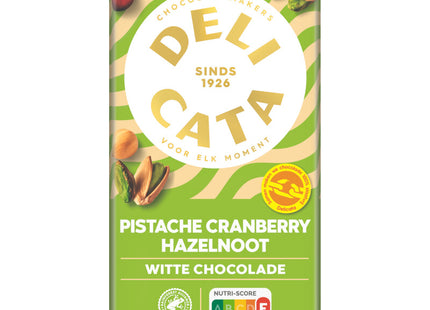 Delicata Bar white chocolate pistachio cranberry