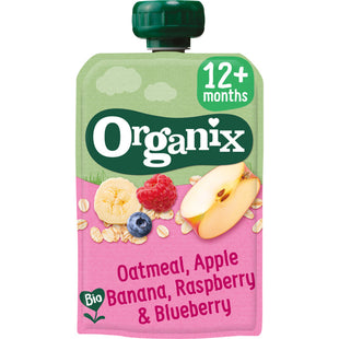Organix Squeeze Frucht Hafer Apfel Banane 12 Monate+