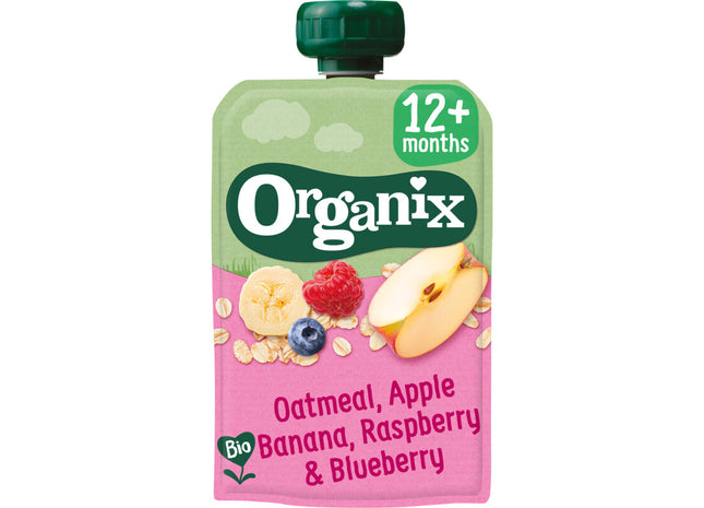 Organix Squeeze Frucht Hafer Apfel Banane 12 Monate+