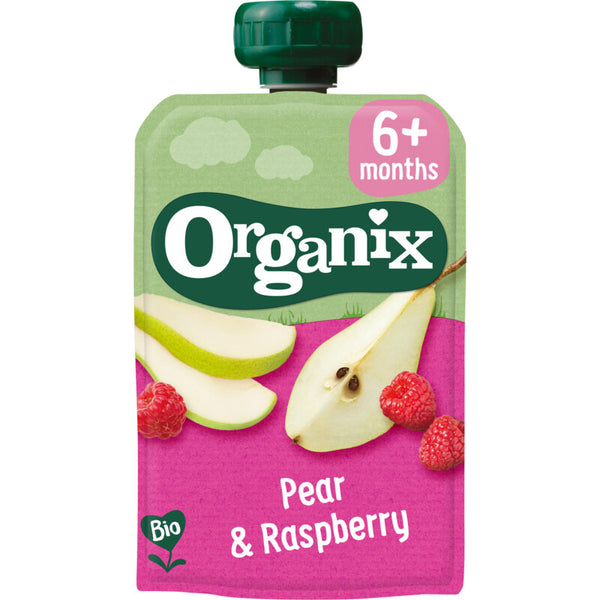 Organix Knijpfruit peer framboos 6m+  Dutchshopper