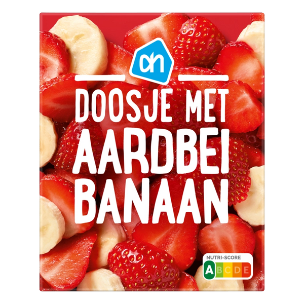 Doosje met aardbei banaan
