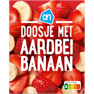 Doosje met aardbei banaan