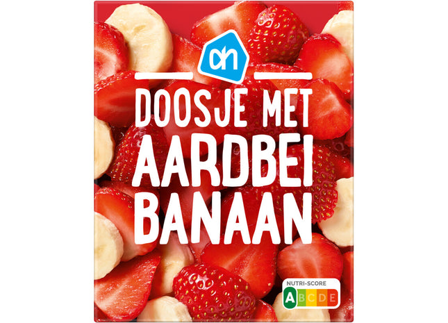 Doosje met aardbei banaan