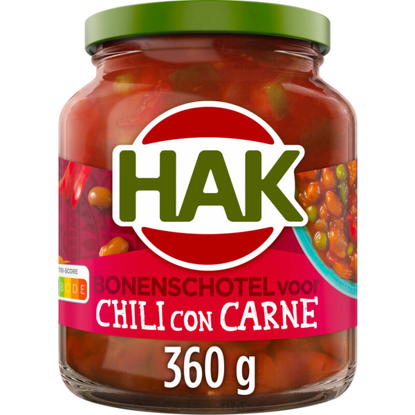 Hak Bonenschotel voor chili con carne