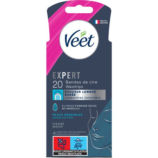 Veet Expert Wachsstreifen Gesicht Sensitiv