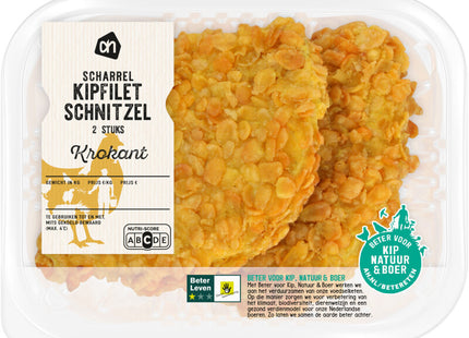 Free-range crispy chicken fillet schnitzel