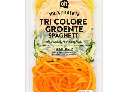 Tri colore groente spagheti