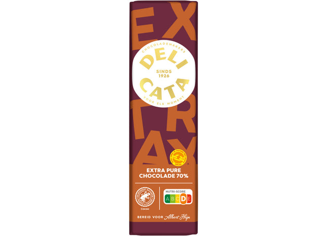 Delicata Reep extra pure chocolade 70%