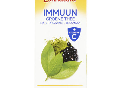 Zonnatura Immuun groene thee matcha & zwarte bes