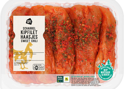 Free-range chicken fillet tenderloins sweet chili