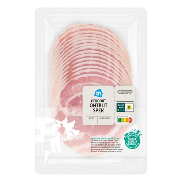Geräucherter Frühstücksspeck