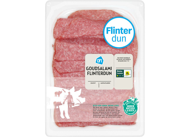 Flinterdunne goudsalami