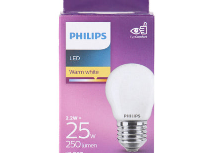 Philips Led fil kogel mat E27 25W