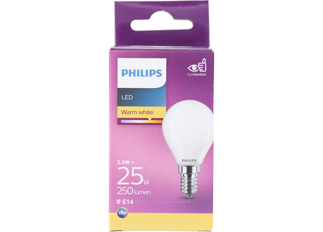 Philips Led fil kogel mat E14 25W