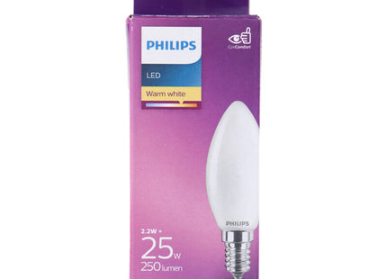 Philips Led fil candle frosted E14 25W