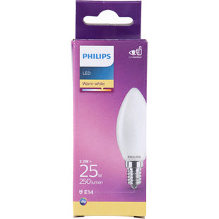 Philips Led fil kaars mat E14 25W