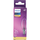 Philips LED Filament-Kerze klar E14 25W