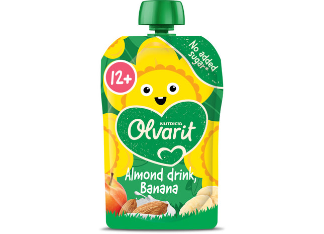 Olvarit Knijpfruit amandeldrink banaan 12m+