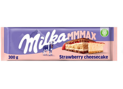 Milka Mmmax chocoladereep aardbei cheesecake