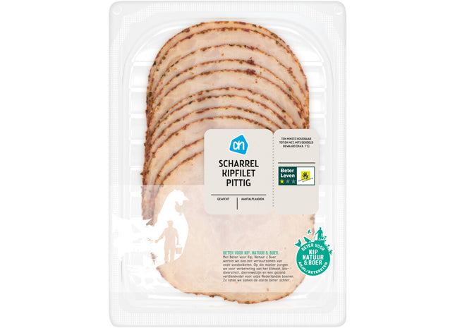 Scharrel kipfilet pittig