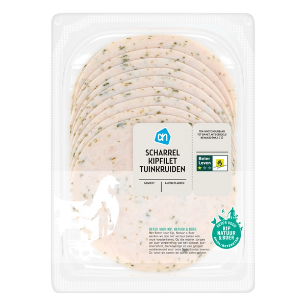 Free-range chicken breast garden herbs